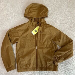 All in Motion Brown Hooded Zip Up Jacket NWT